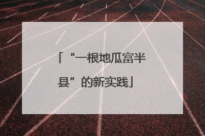 “一根地瓜富半县”的新实践