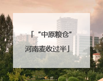 “中原粮仓”河南麦收过半