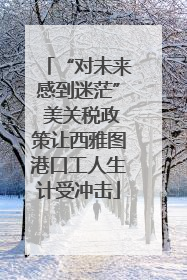 “对未来感到迷茫” 美关税政策让西雅图港口工人生计受冲击