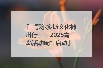 “鄂尔多斯文化神州行——2025青岛活动周”启动