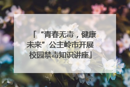 “青春无毒，健康未来”公主岭市开展校园禁毒知识讲座