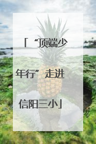 “顶端少年行”走进信阳三小