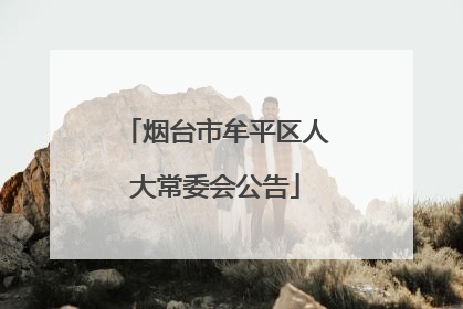 烟台市牟平区人大常委会公告