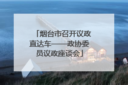 烟台市召开议政直达车——政协委员议政座谈会