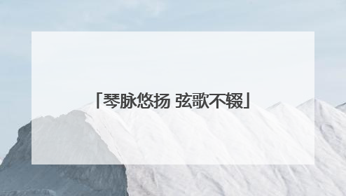 琴脉悠扬 弦歌不辍