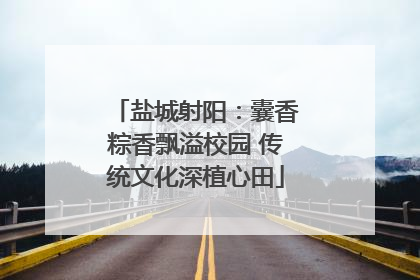 盐城射阳：囊香粽香飘溢校园 传统文化深植心田