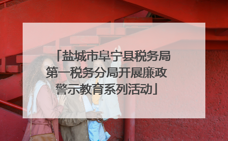 盐城市阜宁县税务局第一税务分局开展廉政警示教育系列活动