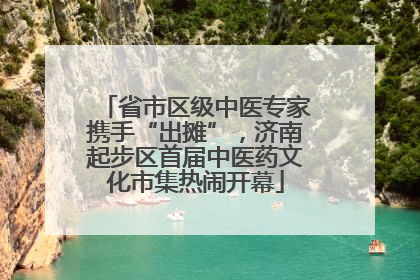 省市区级中医专家携手“出摊”，济南起步区首届中医药文化市集热闹开幕