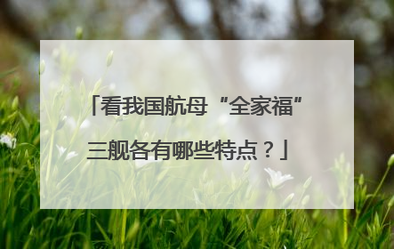 看我国航母“全家福” 三舰各有哪些特点？