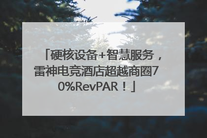 硬核设备+智慧服务，雷神电竞酒店超越商圈70%RevPAR！