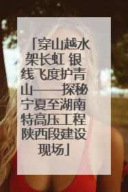 穿山越水架长虹 银线飞度护青山——探秘宁夏至湖南特高压工程陕西段建设现场