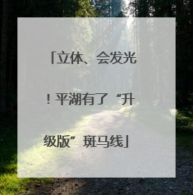 立体、会发光！平湖有了“升级版”斑马线