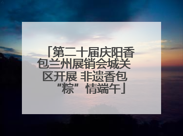第二十届庆阳香包兰州展销会城关区开展 非遗香包“粽”情端午