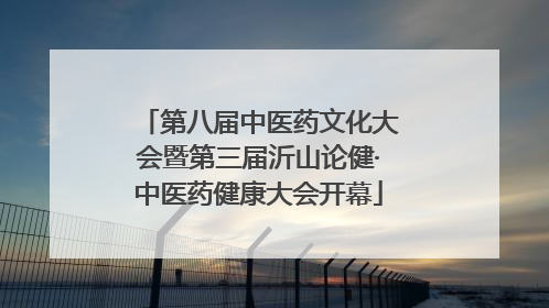 第八届中医药文化大会暨第三届沂山论健·中医药健康大会开幕