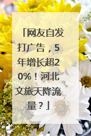 网友自发打广告，5年增长超20%！河北文旅天降流量？
