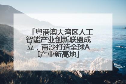 粤港澳大湾区人工智能产业创新联盟成立，南沙打造全球AI产业新高地