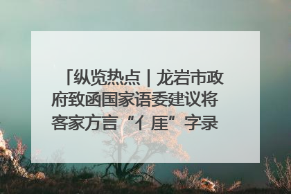 纵览热点｜龙岩市政府致函国家语委建议将客家方言“亻厓”字录入《新华字典》引发热议，当地回应