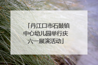 丹江口市石鼓镇中心幼儿园举行庆六一展演活动