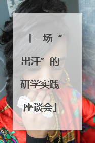 一场“出汗”的研学实践座谈会