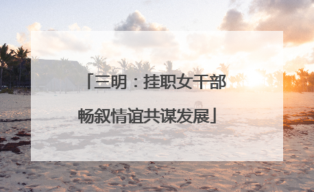 三明：挂职女干部畅叙情谊共谋发展