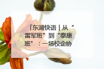 东湖快语｜从“雷军班”到“泰康班”：一场校企协同的“接力赛”