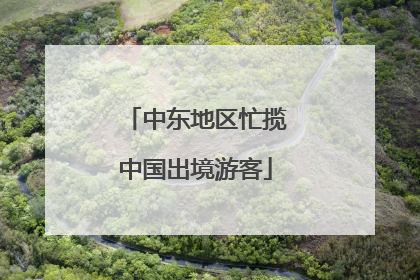 中东地区忙揽中国出境游客