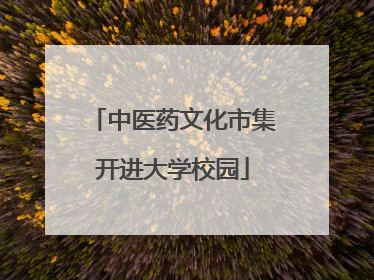 中医药文化市集开进大学校园