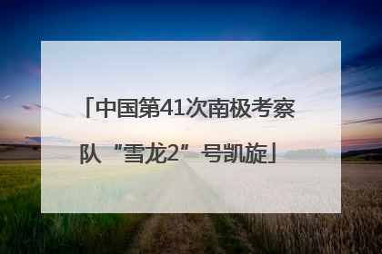 中国第41次南极考察队“雪龙2”号凯旋