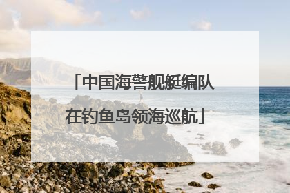 中国海警舰艇编队在钓鱼岛领海巡航