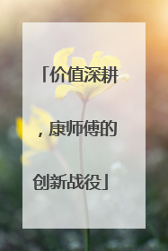 价值深耕，康师傅的创新战役