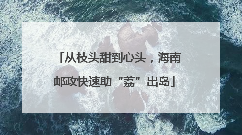 从枝头甜到心头，海南邮政快速助“荔”出岛