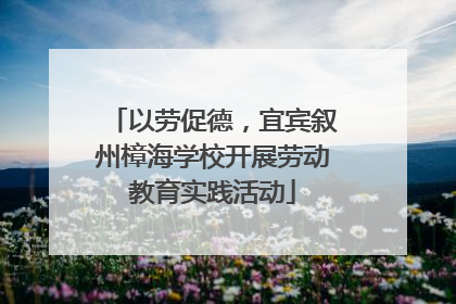 以劳促德，宜宾叙州樟海学校开展劳动教育实践活动