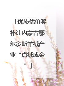 优质优价奖补让内蒙古鄂尔多斯羊绒产业“点绒成金”