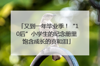 又到一年毕业季！“10后”小学生的纪念册里饱含成长的喜和泪