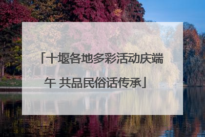 十堰各地多彩活动庆端午 共品民俗话传承