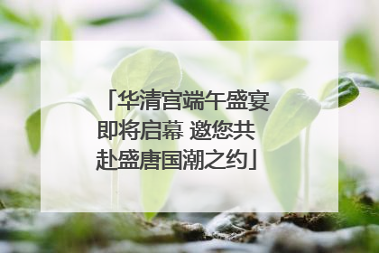 华清宫端午盛宴即将启幕 邀您共赴盛唐国潮之约