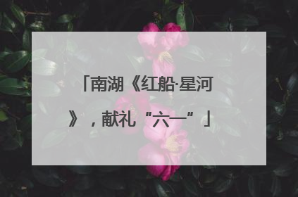 南湖《红船·星河》，献礼“六一”