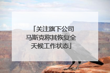 关注旗下公司 马斯克称其恢复全天候工作状态