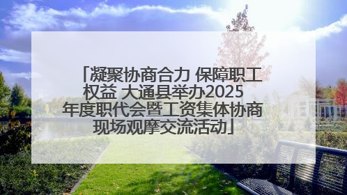 凝聚协商合力 保障职工权益 大通县举办2025年度职代会暨工资集体协商现场观摩交流活动