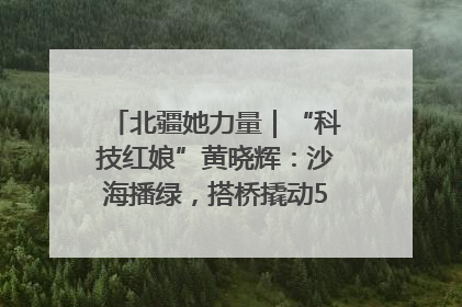 北疆她力量｜“科技红娘”黄晓辉：沙海播绿，搭桥撬动5.3亿研发