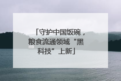 守护中国饭碗，粮食流通领域“黑科技”上新