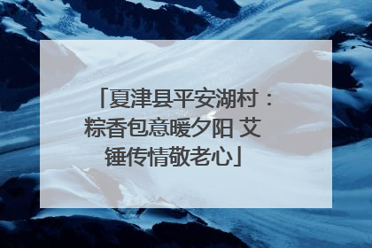 夏津县平安湖村：粽香包意暖夕阳 艾锤传情敬老心