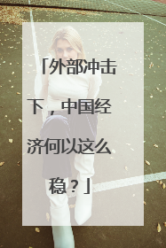 外部冲击下，中国经济何以这么稳？