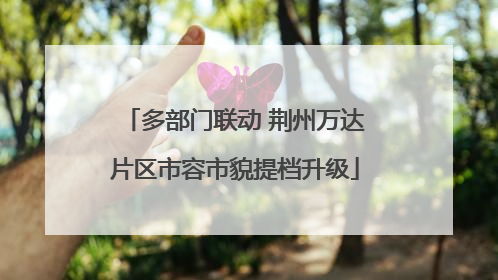 多部门联动 荆州万达片区市容市貌提档升级