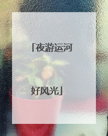 夜游运河好风光