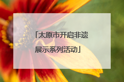 太原市开启非遗展示系列活动