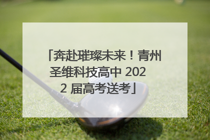 奔赴璀璨未来！青州圣维科技高中 2022 届高考送考