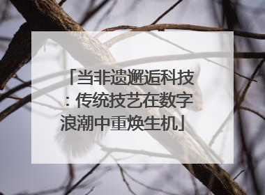 当非遗邂逅科技：传统技艺在数字浪潮中重焕生机