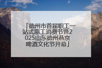 德州市首届职工一站式惠工消费节暨2025山东德州燕京啤酒文化节开幕
