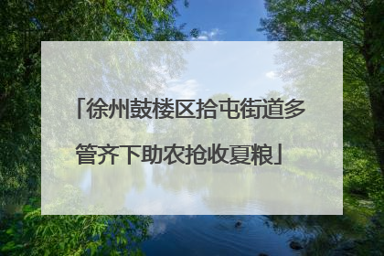 徐州鼓楼区拾屯街道多管齐下助农抢收夏粮